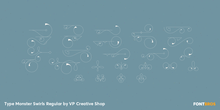 Type Monster Swirls Regular Font Poster #3
