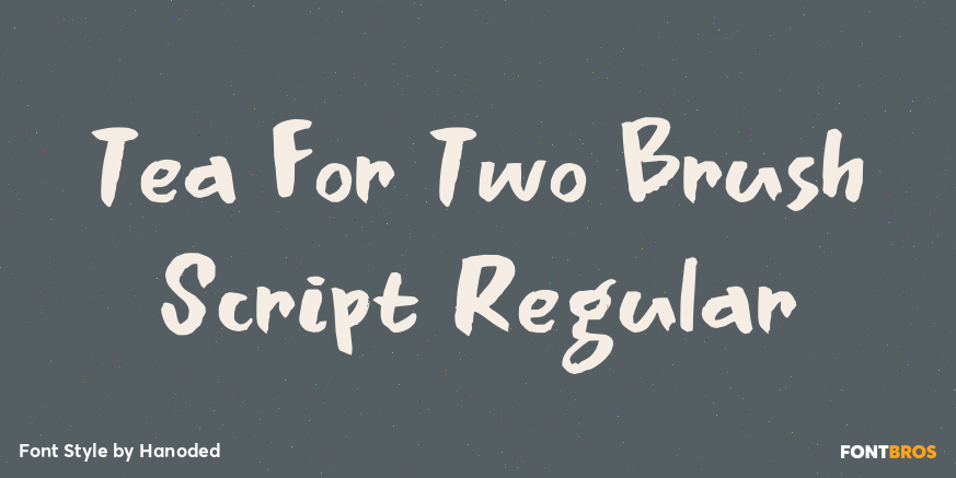 Tea For Two Brush Script Regular Poster