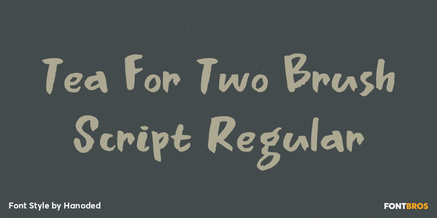 Tea For Two Brush Script Regular Poster