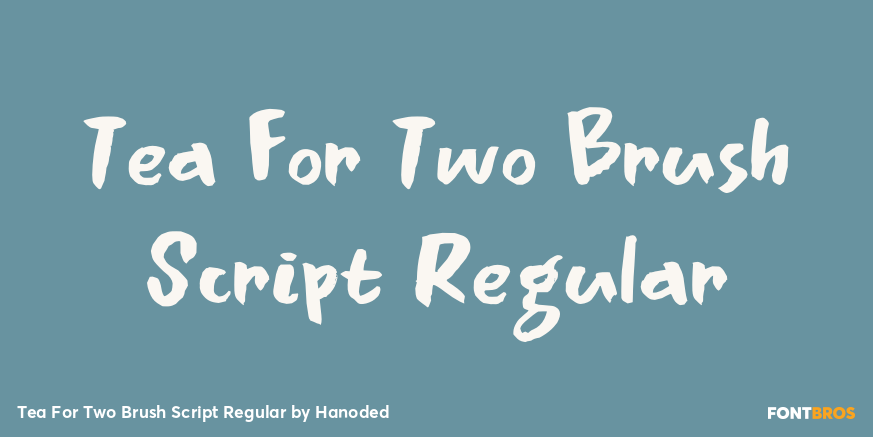 Tea For Two Brush Script Regular Poster