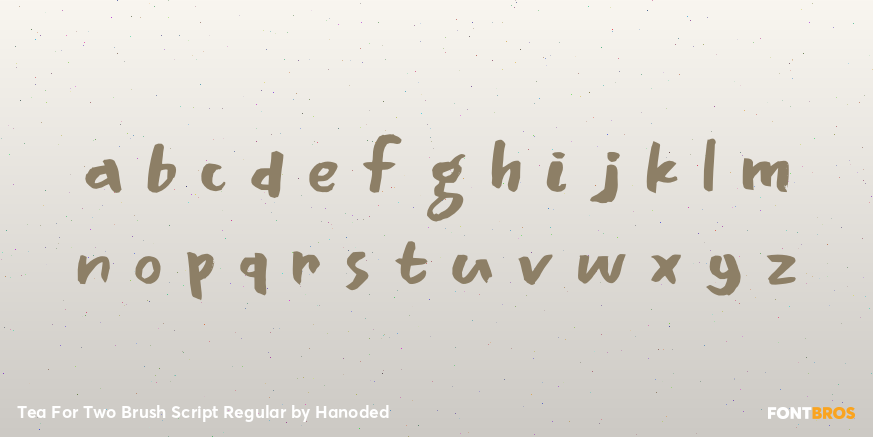 Tea For Two Brush Script Regular Font Poster #3