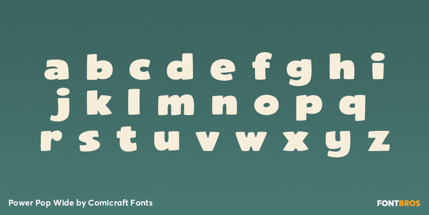 Power Pop Wide Font Poster #3