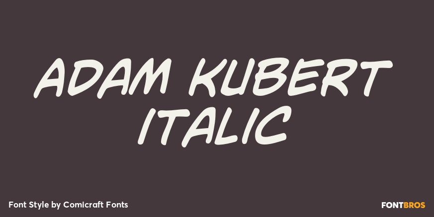 Adam Kubert Italic Poster