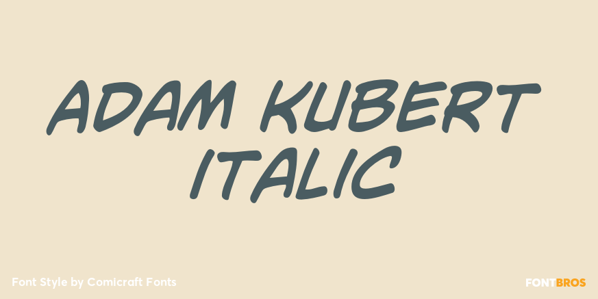Adam Kubert Italic Poster