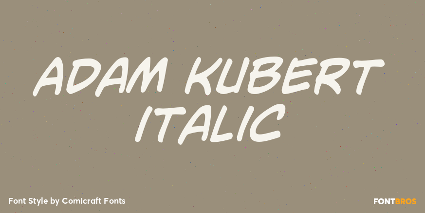 Adam Kubert Italic Poster