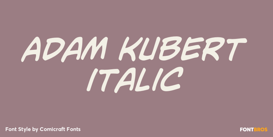 Adam Kubert Italic Poster