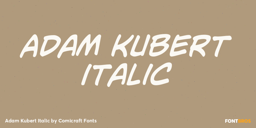 Adam Kubert Italic Poster