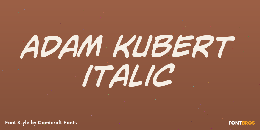 Adam Kubert Italic Poster