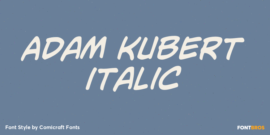 Adam Kubert Italic Poster