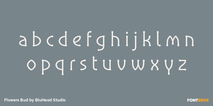 Flowers Bud Font Poster #1