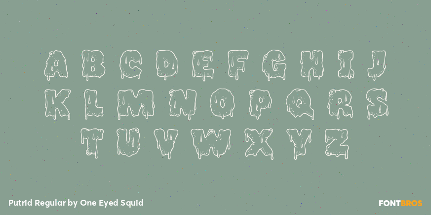 Putrid Regular Font Poster #2