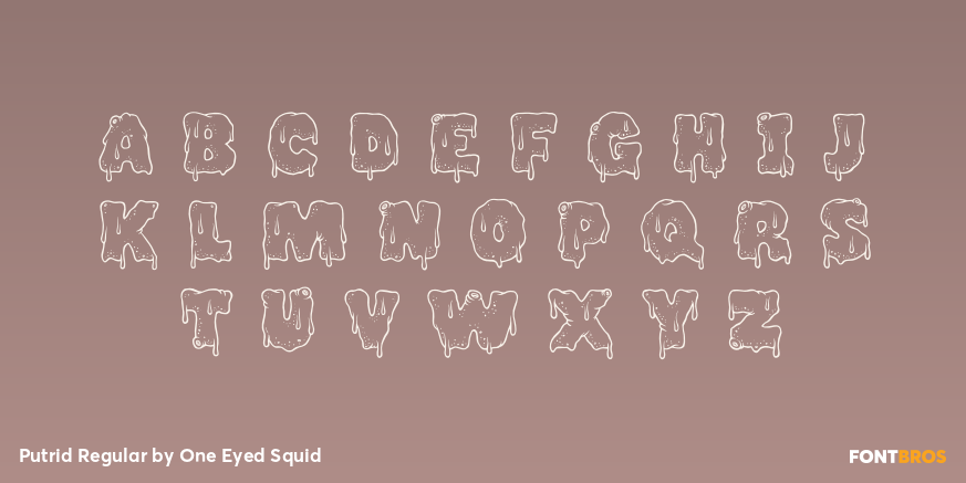 Putrid Regular Font Poster #3