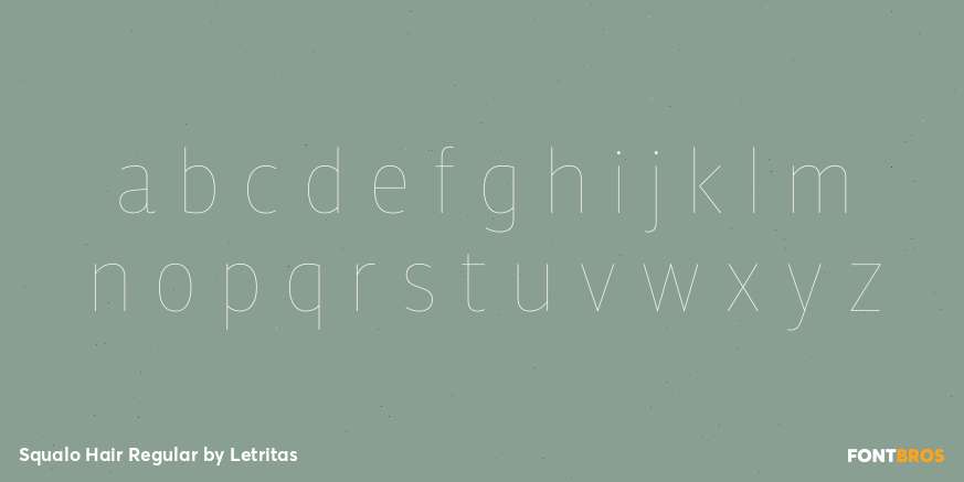 Squalo Hair Regular Font Poster #3