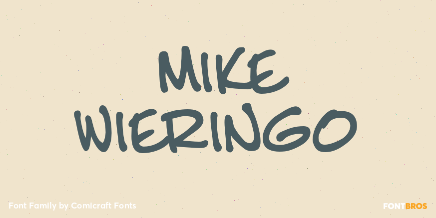 Mike Wieringo Font Poster