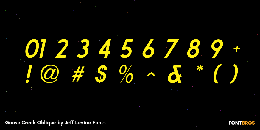 Goose Creek Oblique Font Poster #4