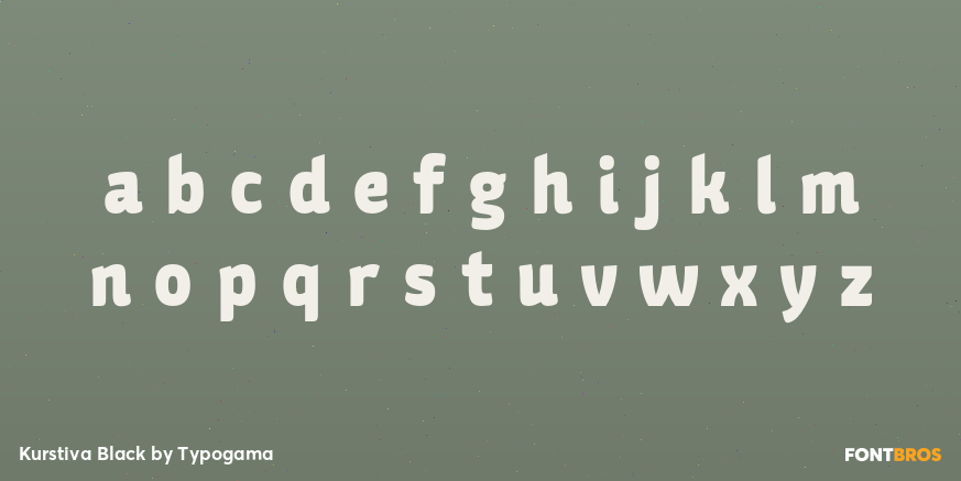 Kurstiva Black Font Poster #3