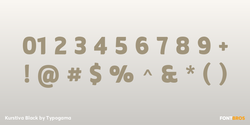 Kurstiva Black Font Poster #4