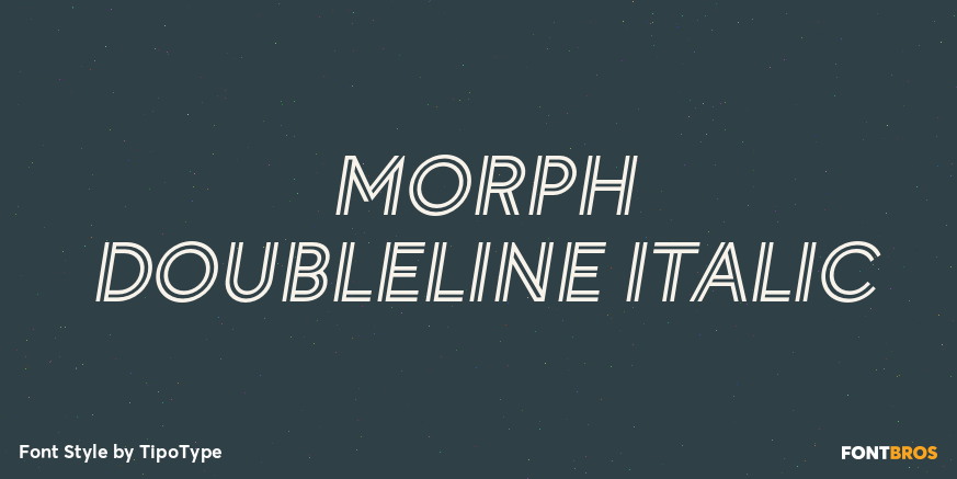 Morph Doubleline Italic Poster