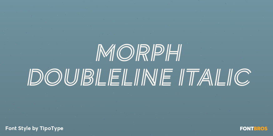 Morph Doubleline Italic Poster