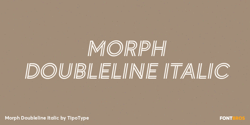 Morph Doubleline Italic Poster