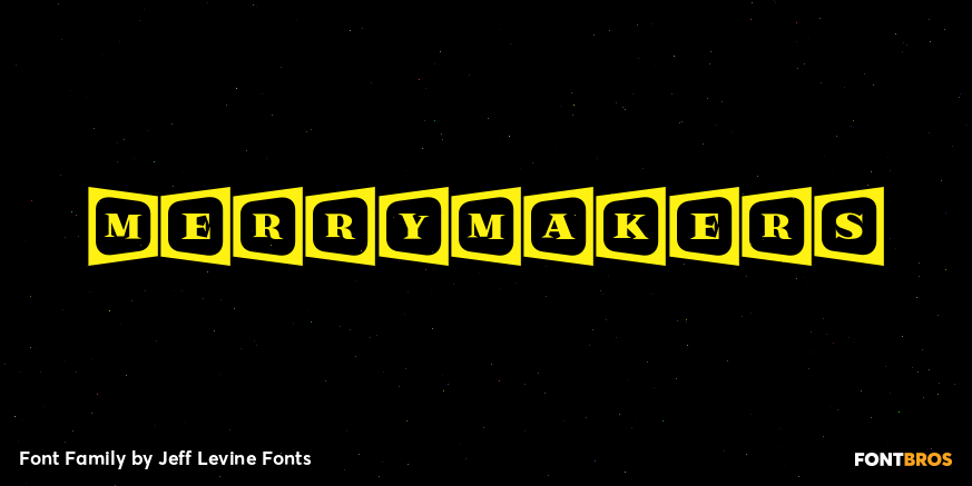 Merrymakers Font Poster