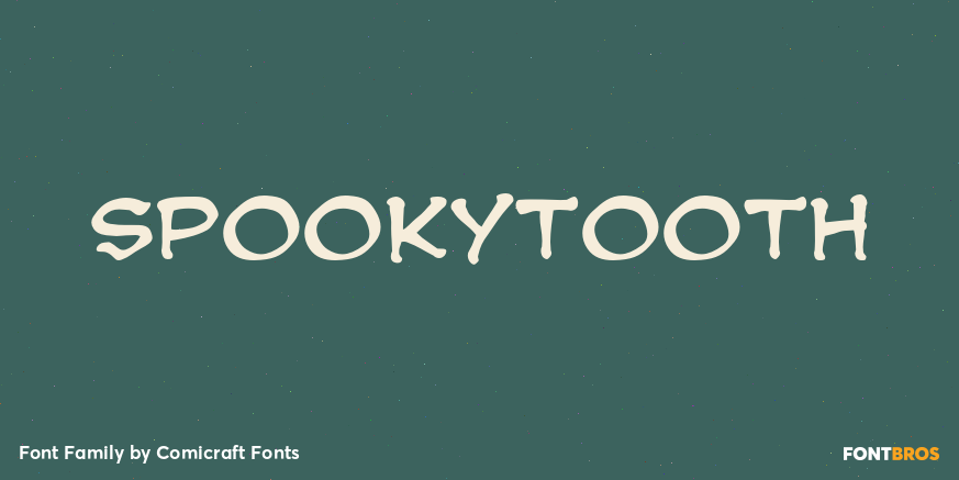 Spookytooth Font Poster