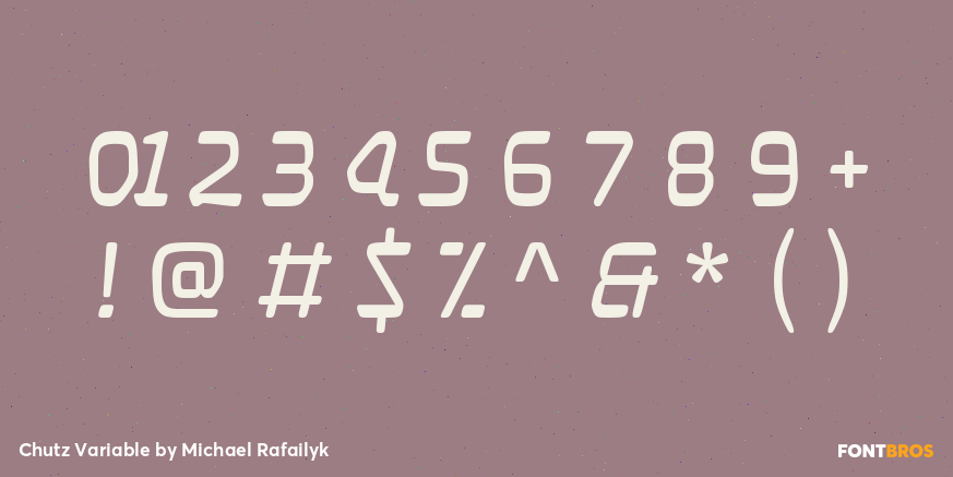 Chutz Variable Font Poster #1