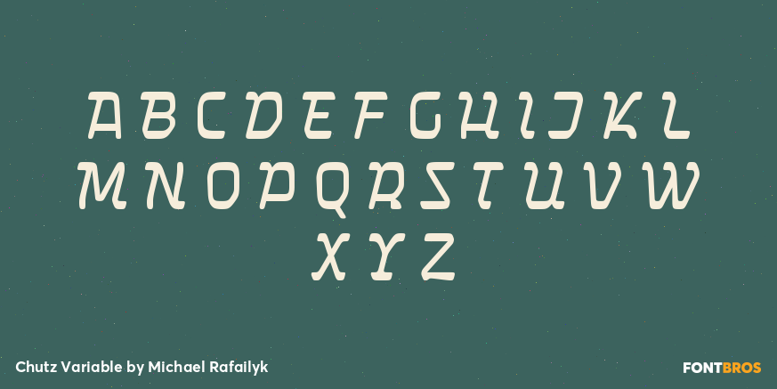 Chutz Variable Font Poster #1