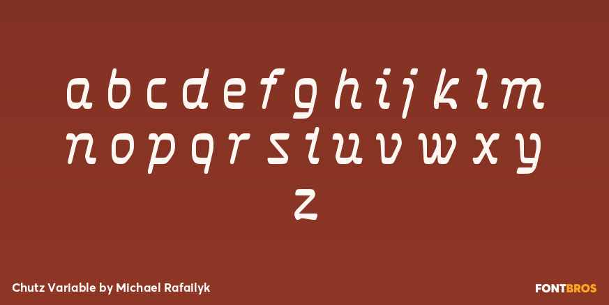 Chutz Variable Font Poster #1