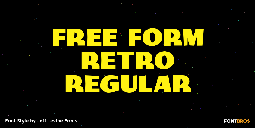 Free Form Retro Regular Poster