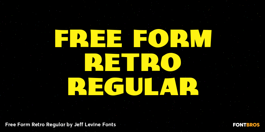 Free Form Retro Regular Poster