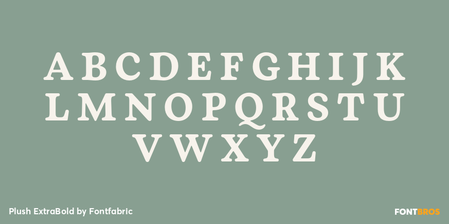 Plush ExtraBold Font Poster #2