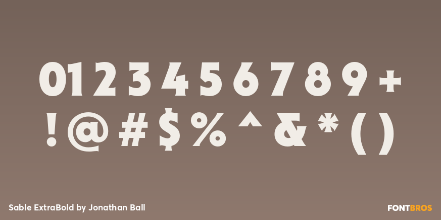 Sable ExtraBold Font Poster #4