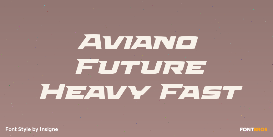 Aviano Future Heavy Fast Poster