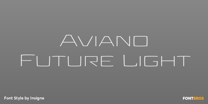 Aviano Future Light Font Poster #1
