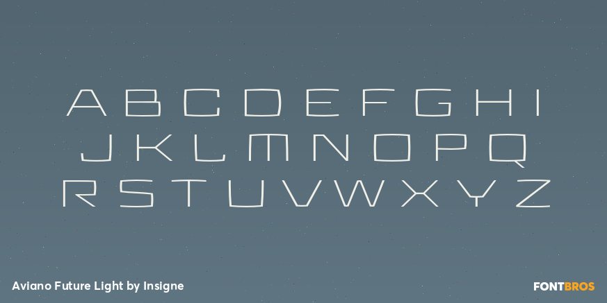 Aviano Future Light Font Poster #2