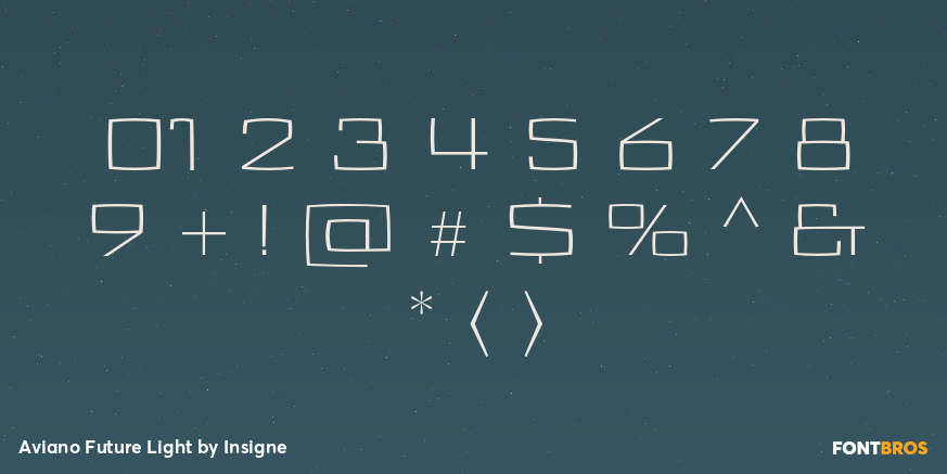 Aviano Future Light Font Poster #4