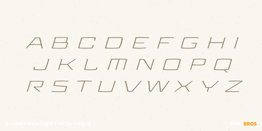 Aviano Future Light Fast Font Poster #3