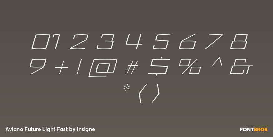 Aviano Future Light Fast Font Poster #4