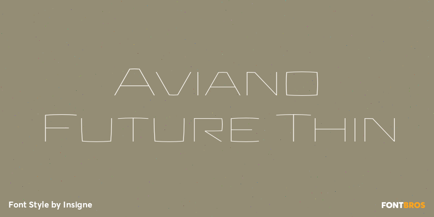 Aviano Future Thin Font Poster #1