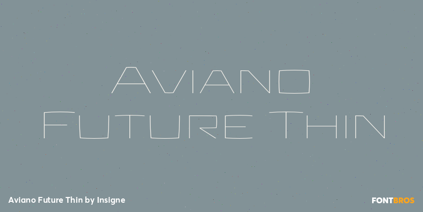 Aviano Future Thin Font Poster #1