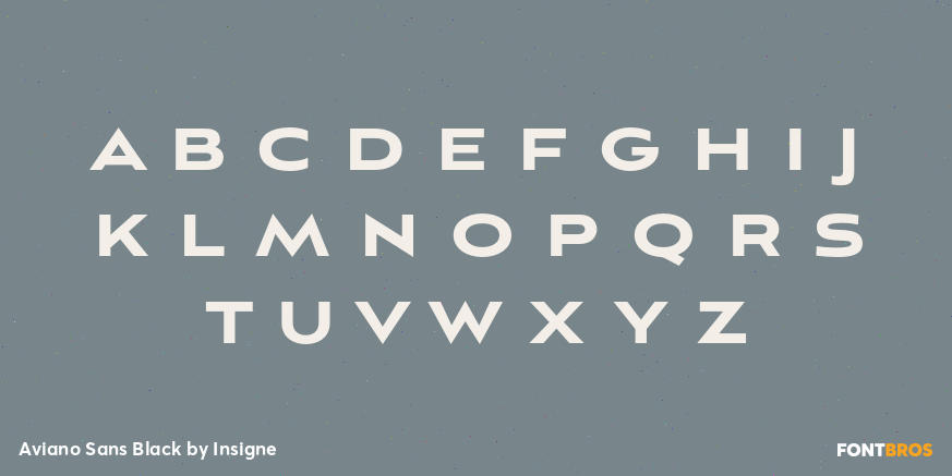 Aviano Sans Black Font Poster #3