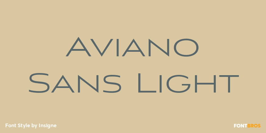Aviano Sans Light Font Poster #1