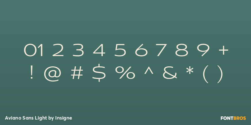 Aviano Sans Light Font Poster #1