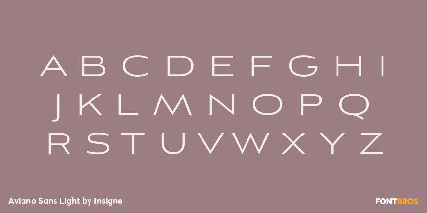 Aviano Sans Light Font Poster #2
