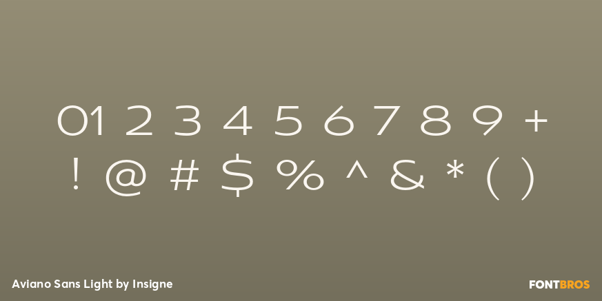 Aviano Sans Light Font Poster #4