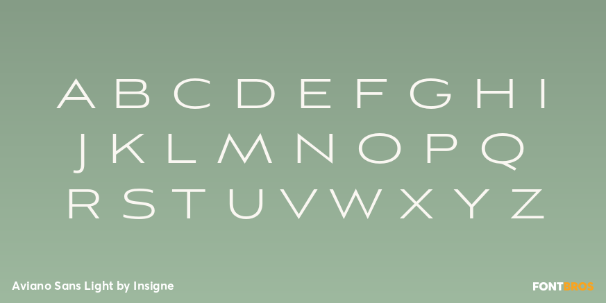 Aviano Sans Light Font Poster #1