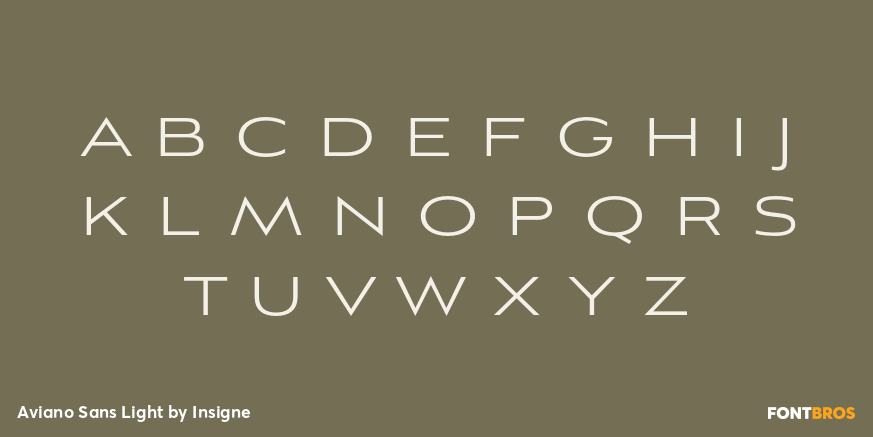 Aviano Sans Light Font Poster #1