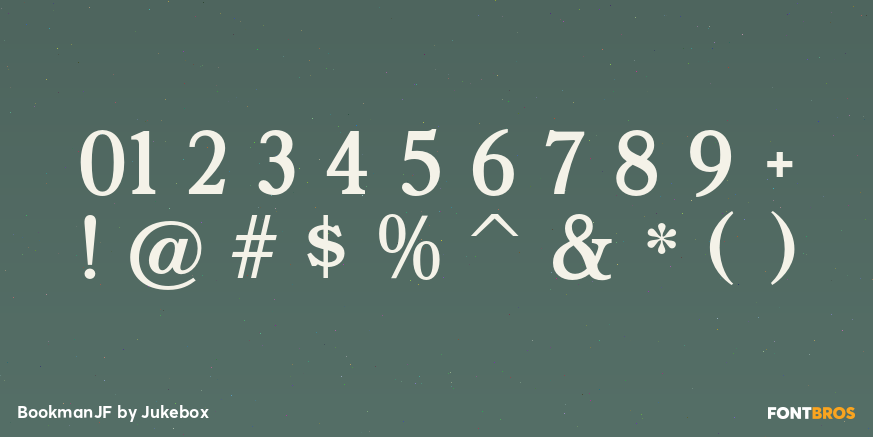 BookmanJF Font Poster #4