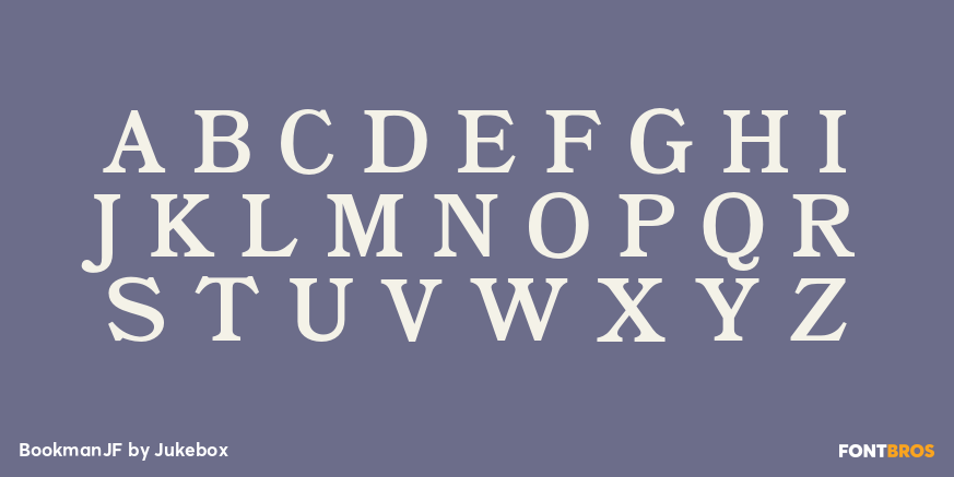 BookmanJF Font Poster #2